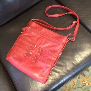 Red Cross Body Purse
